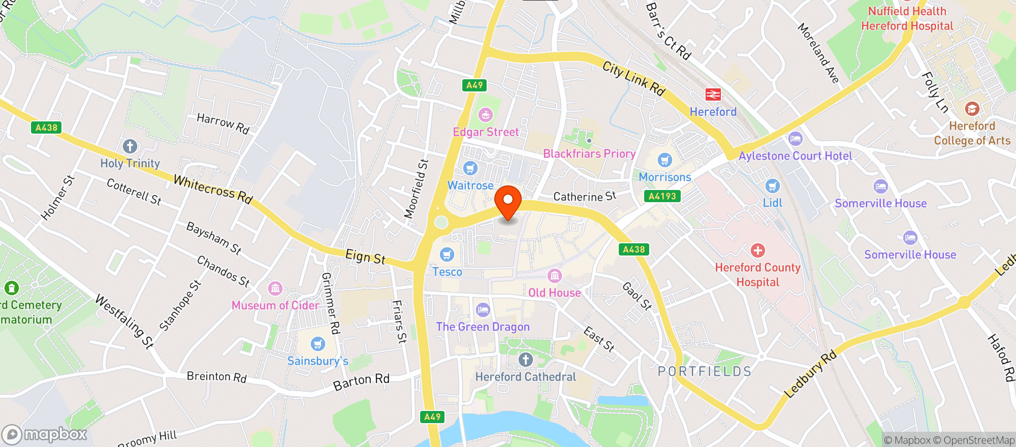 Map showing Saxty's
