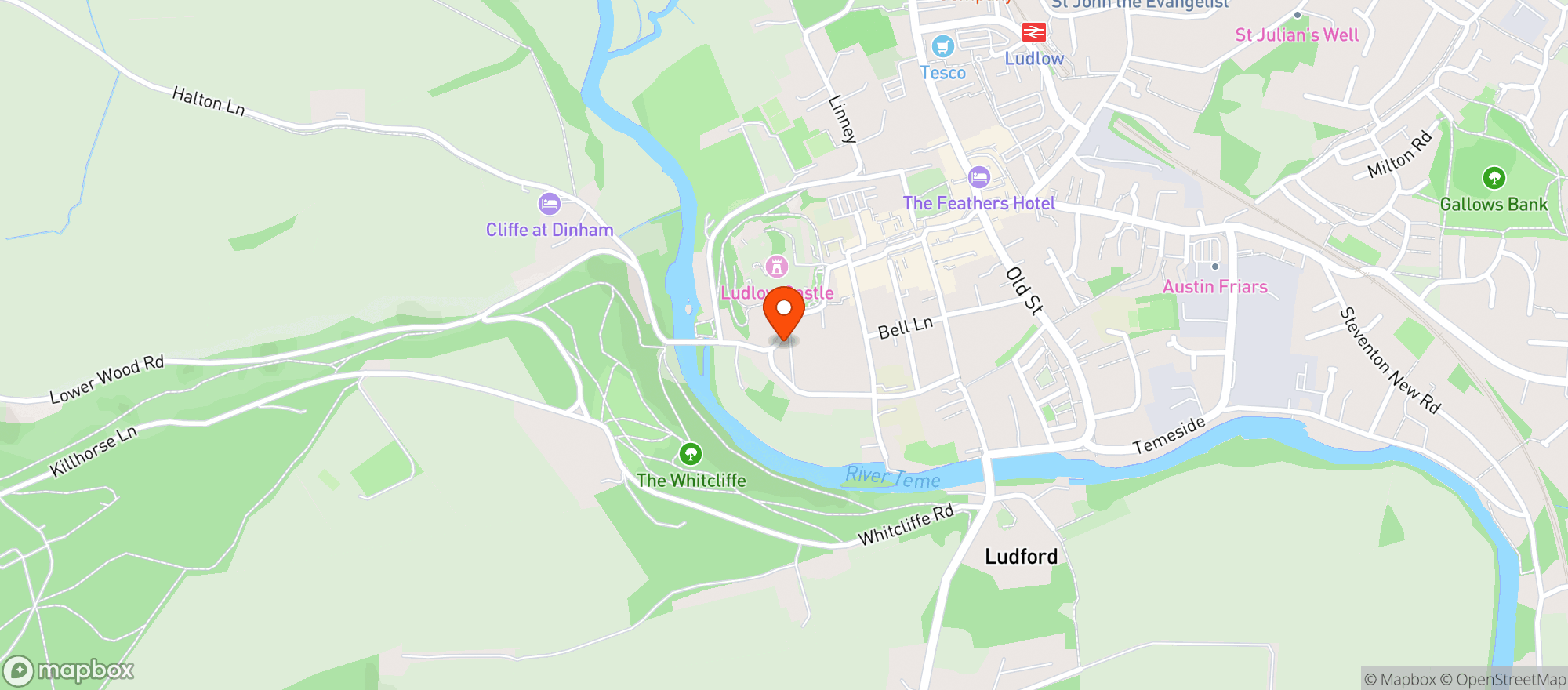 Map showing C Sons Within The Green Cafe