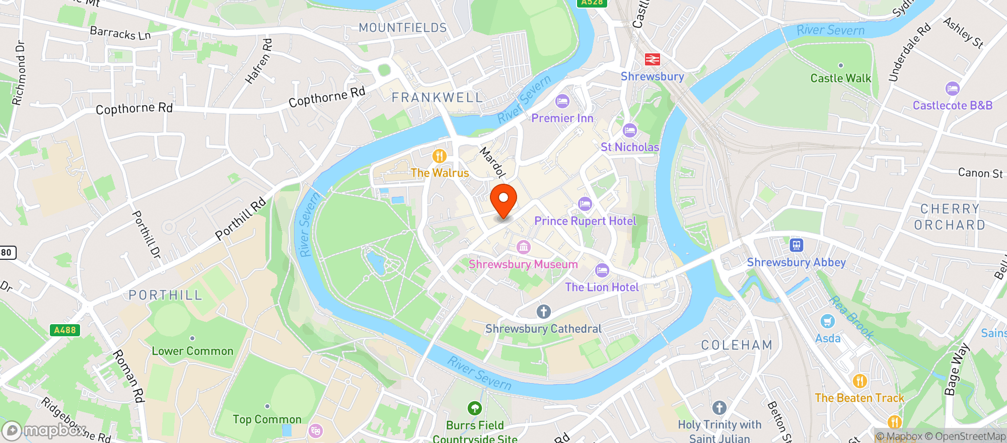 Map showing Gindifferent