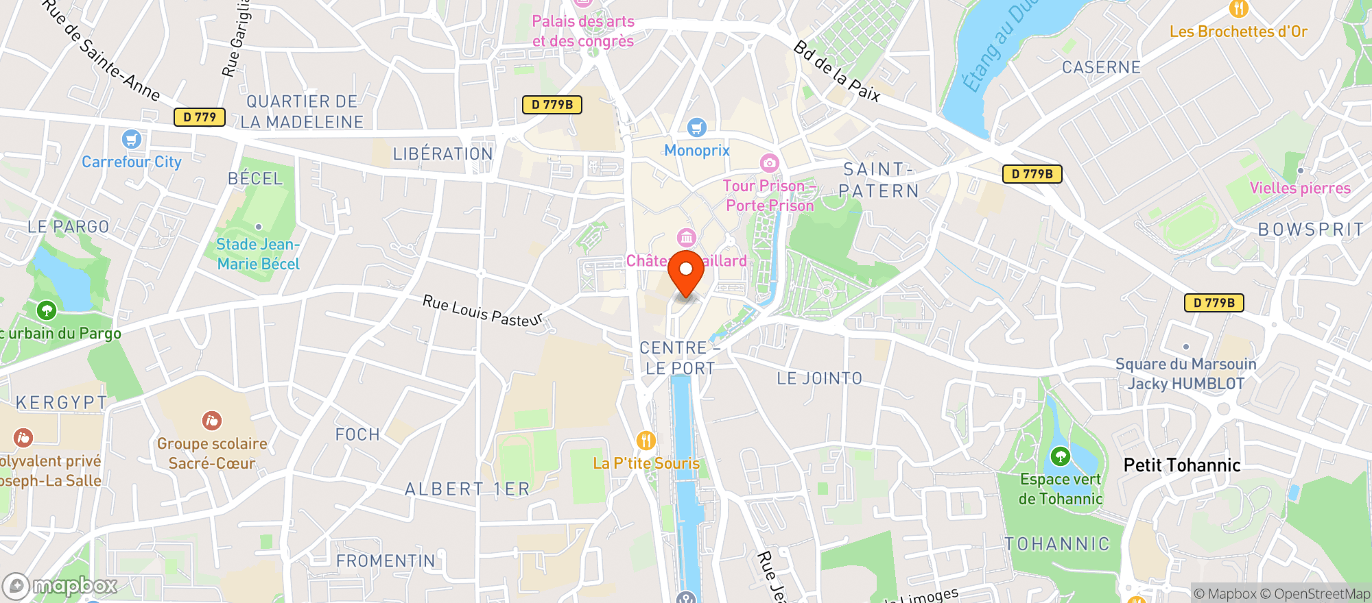 Map showing Maison Nicolas