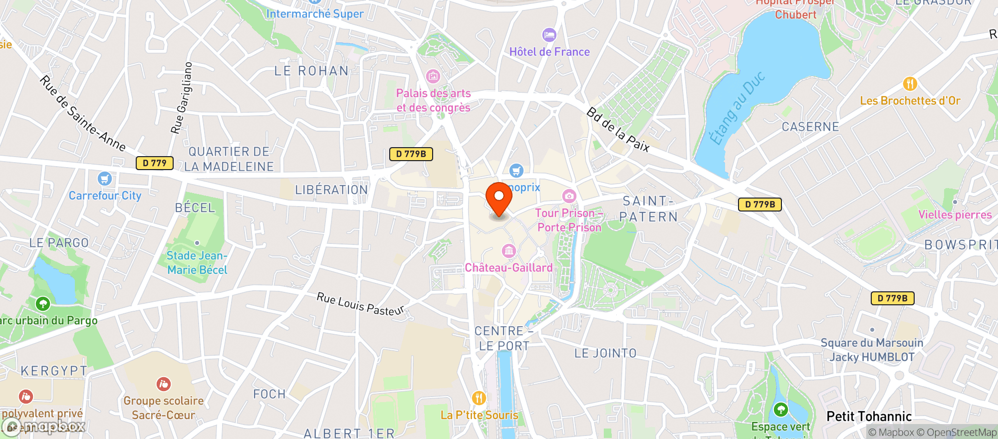 Map showing Le Comptoir à Zéro