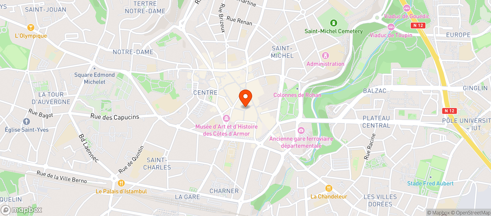 Map showing Maison Nicolas