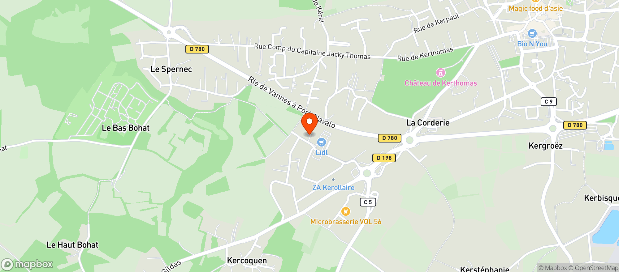 Map showing Clem (LA Cave Du Golfe)