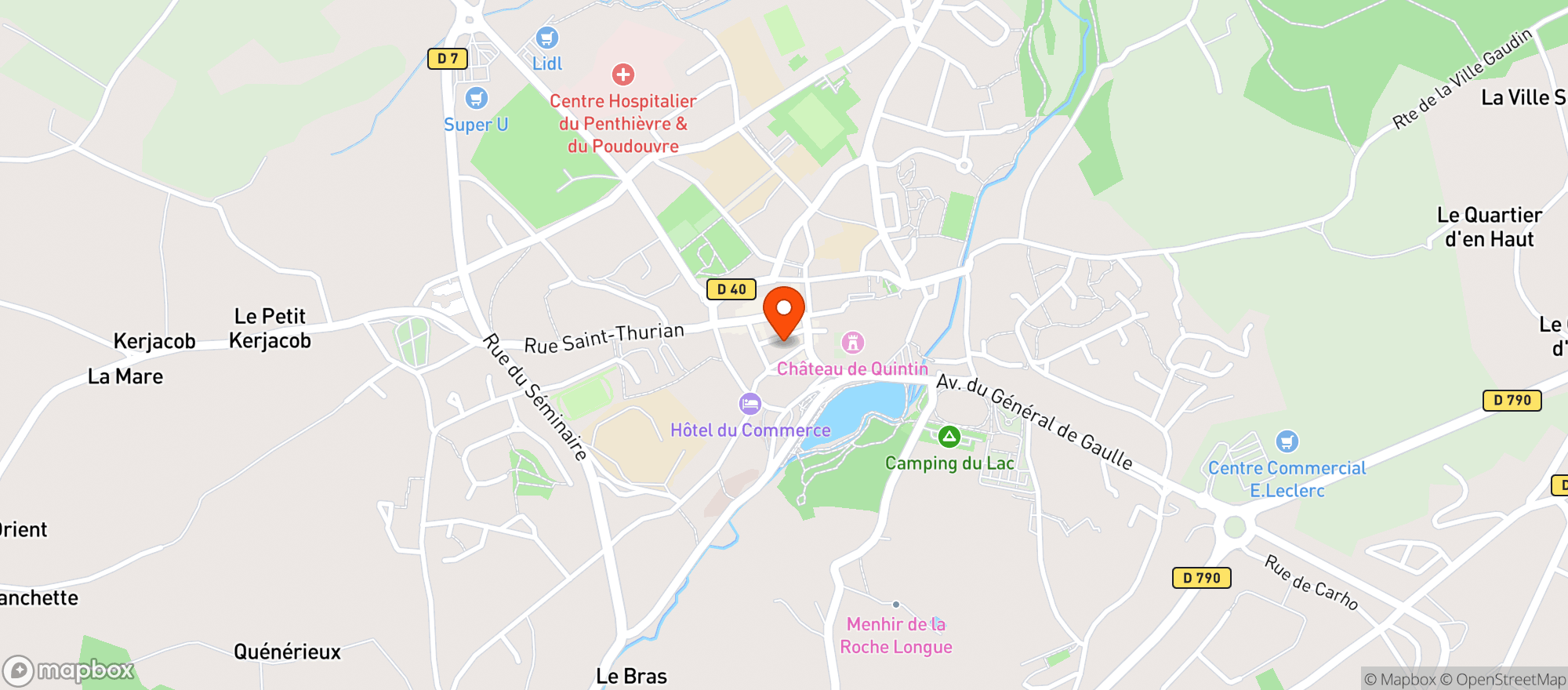 Map showing Chais les Garçons