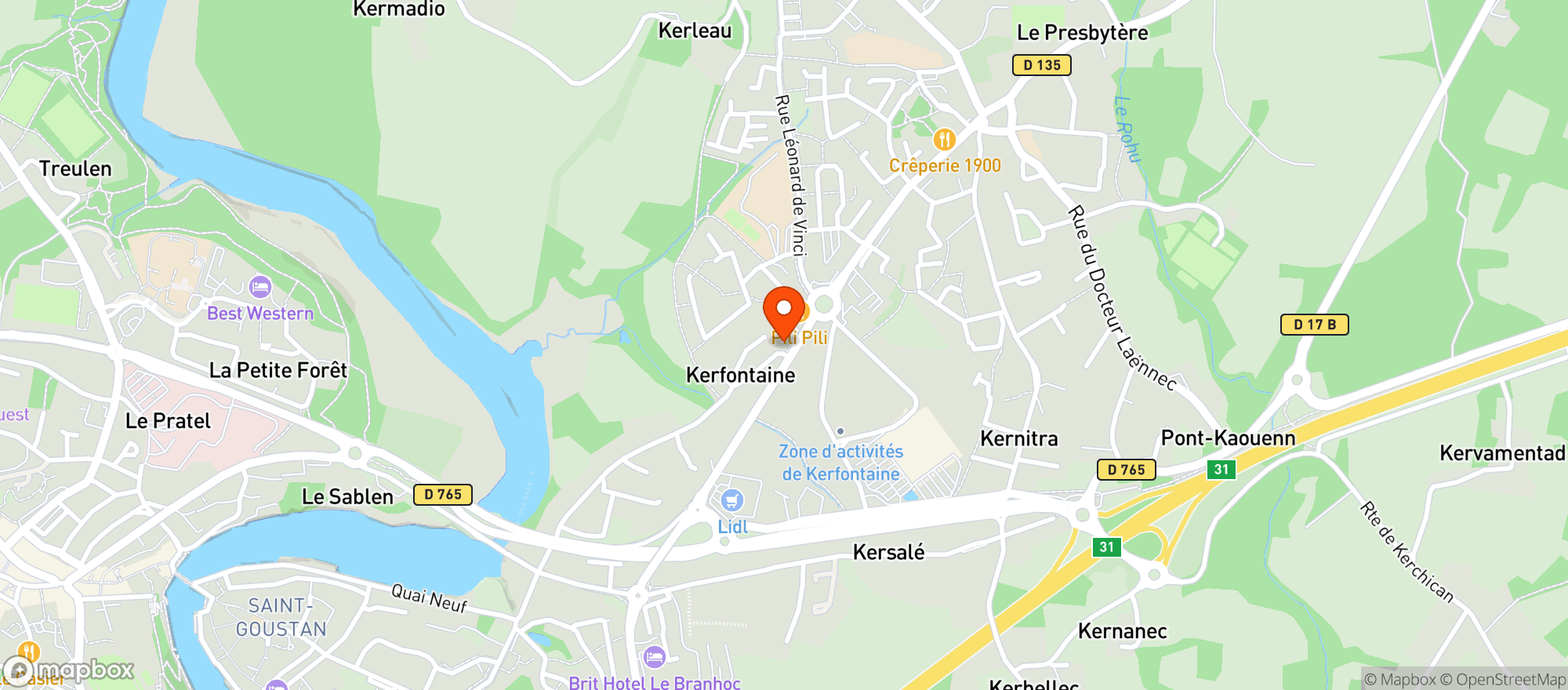 Map showing Cavavin Kerfontaine