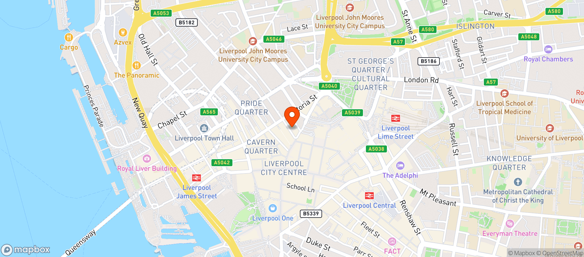 Map showing Victoria Cross