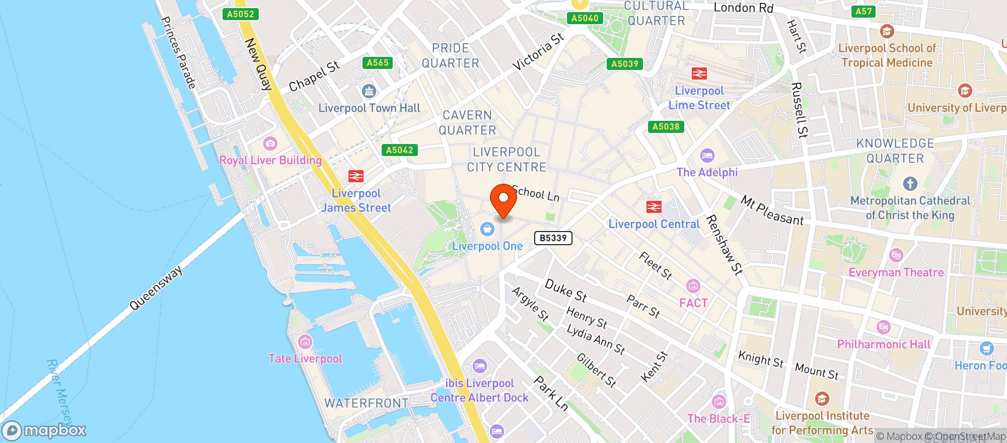 Map showing Cosy Club