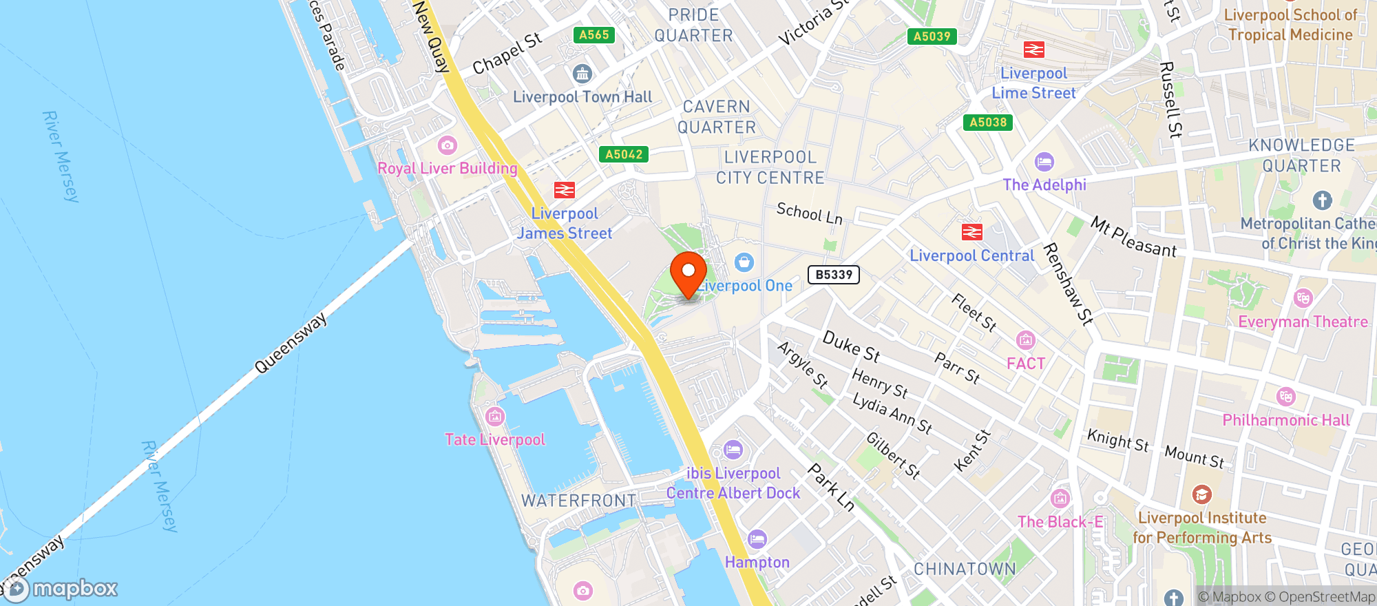 Map showing Byron