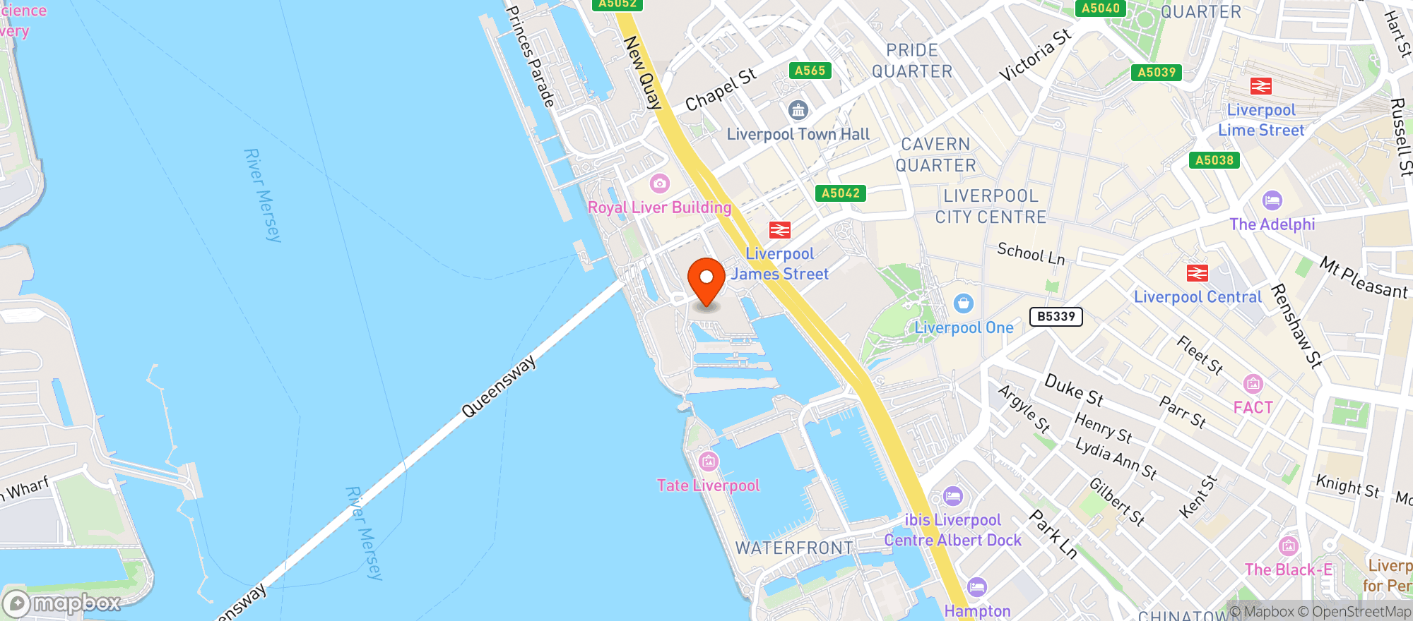 Map showing Brasco Lounge