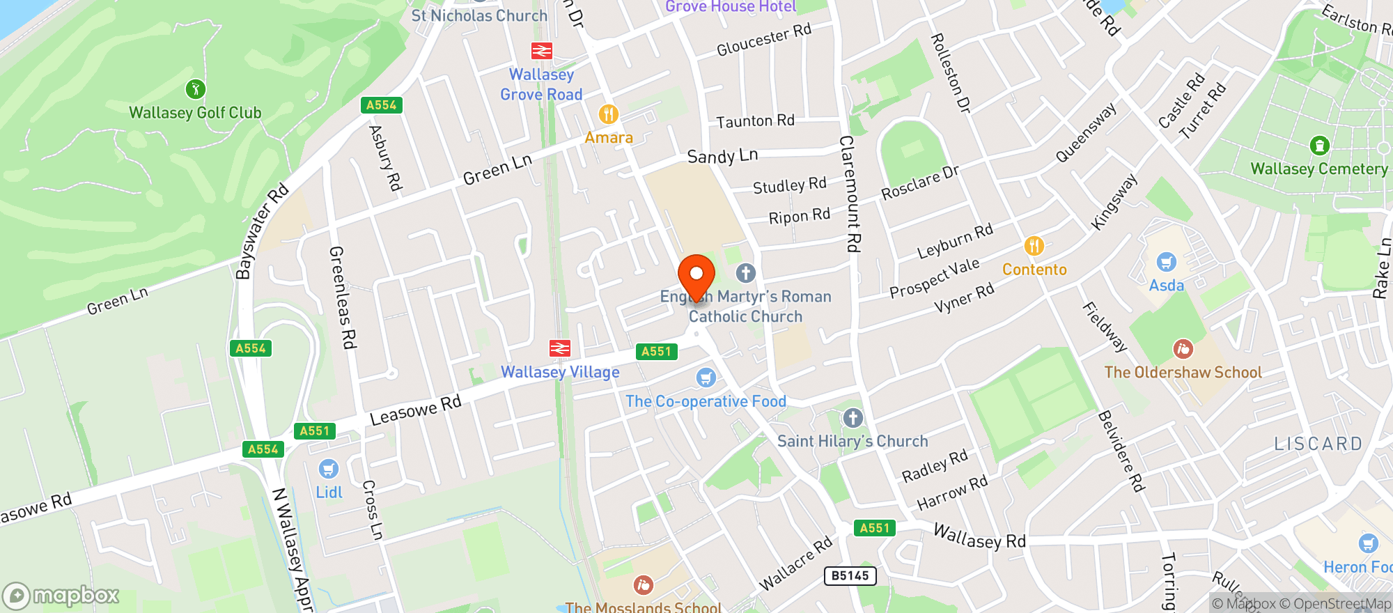 Map showing Hawkwinds & Jokerman Micro Pub