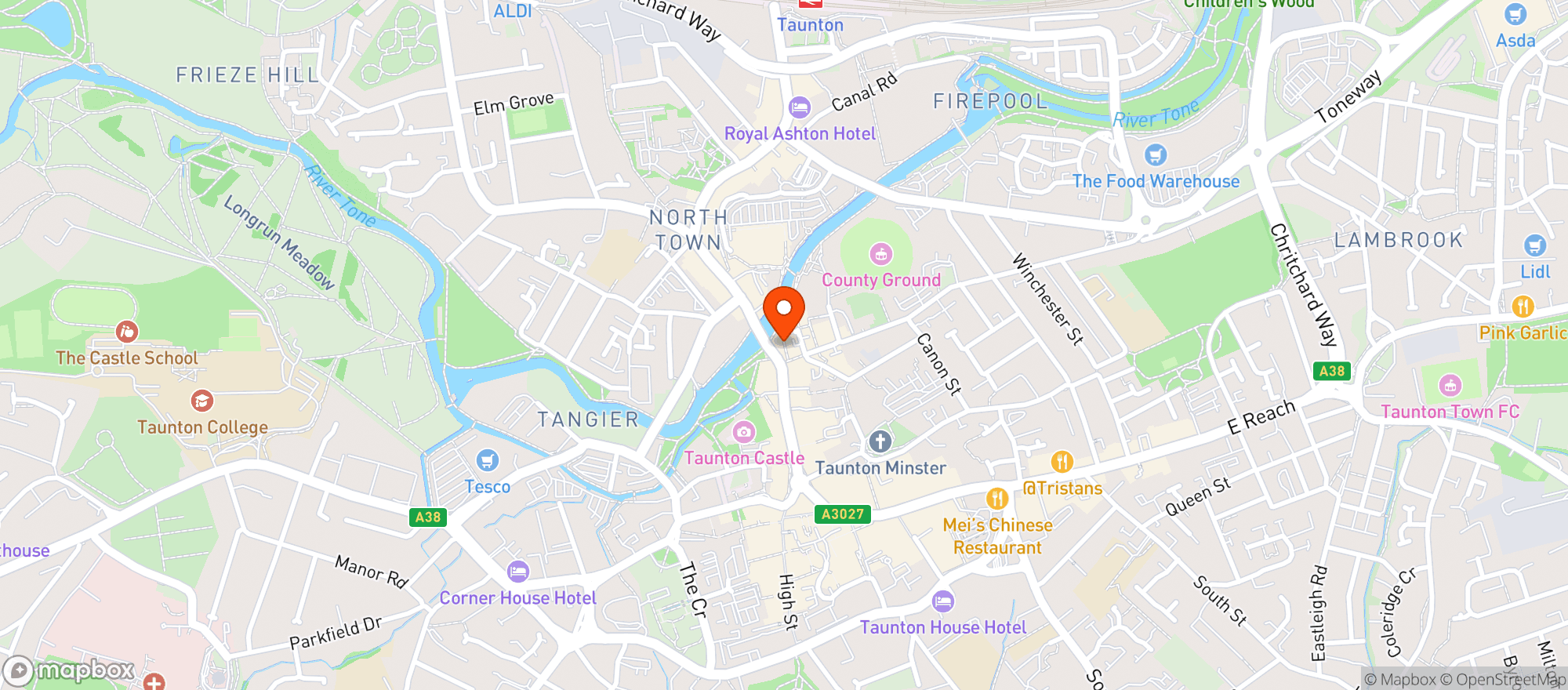 Map showing The Little Wine Shop and Social