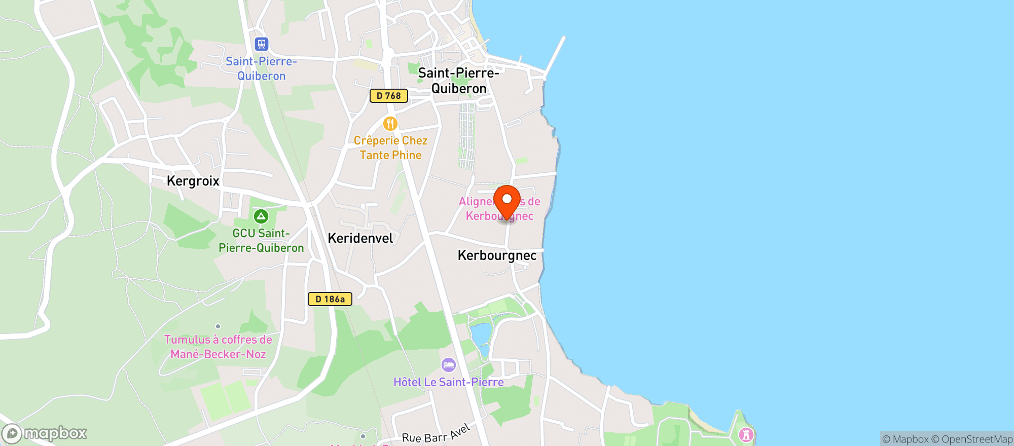 Map showing Qii