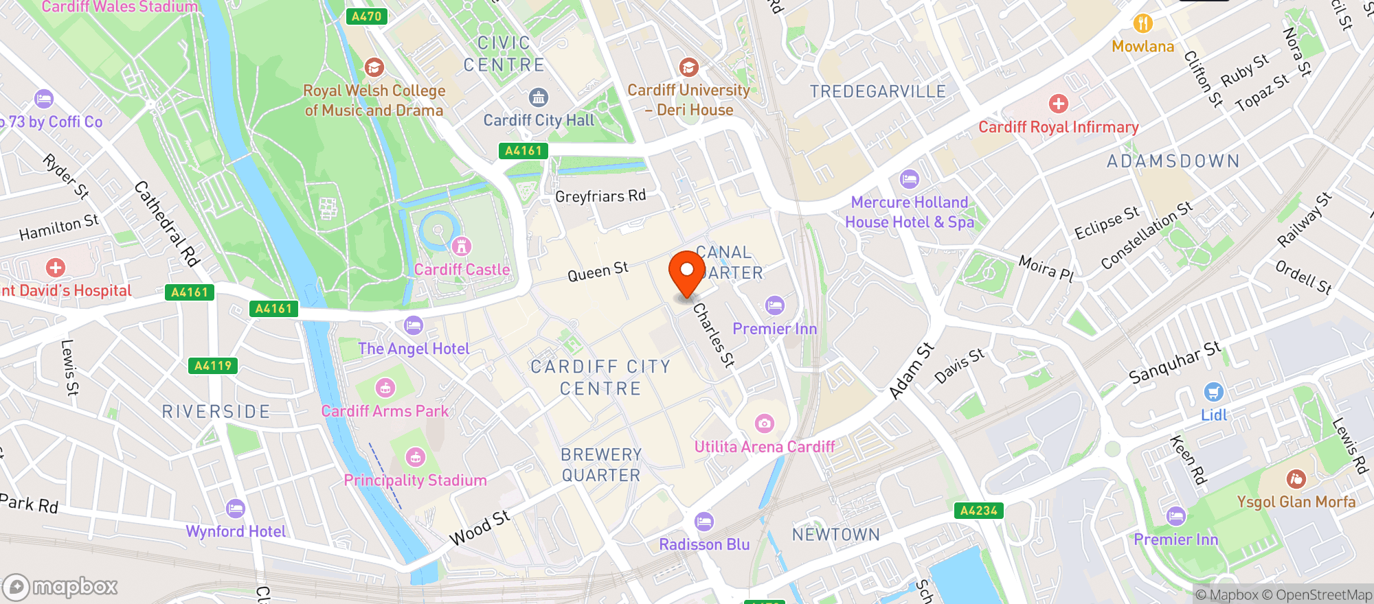 Map showing Marks & Spencer