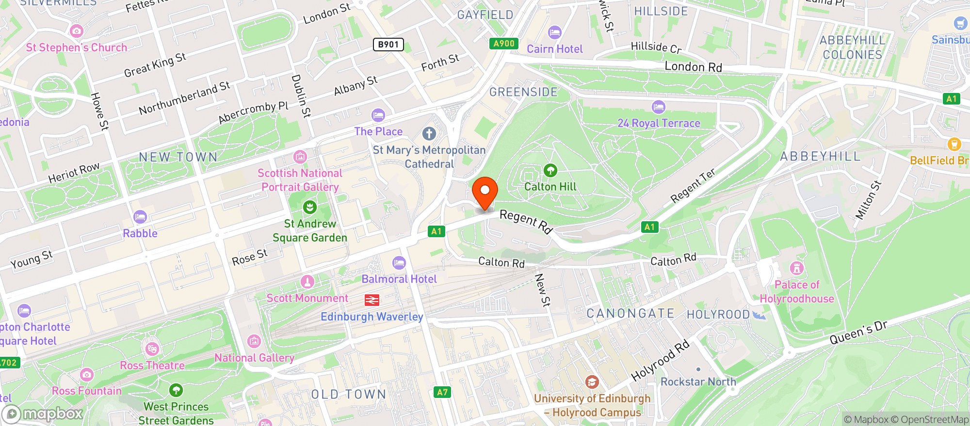 Map showing Howies