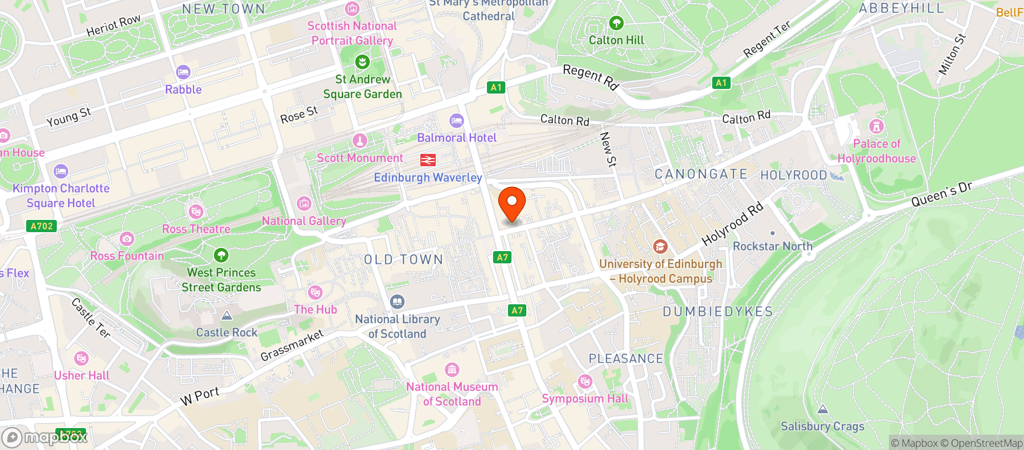 Map showing Nicholson's