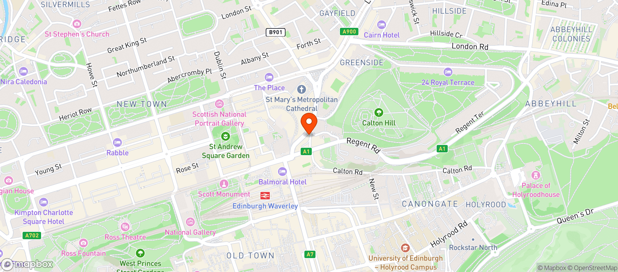 Map showing Black Bull (edinburgh)