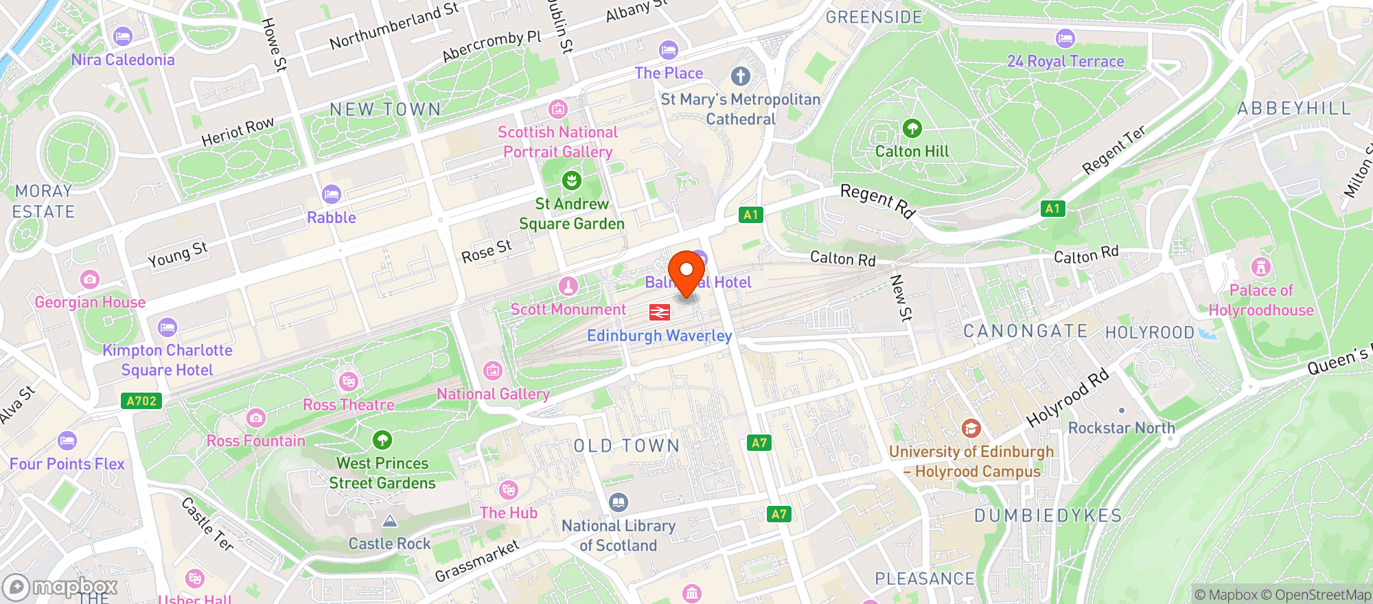 Map showing M&s Simply Food
