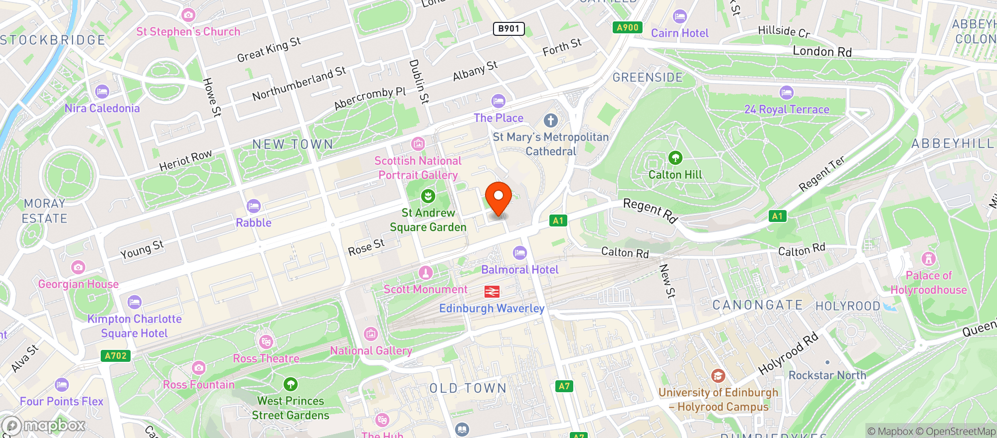 Map showing The Guildford Arms