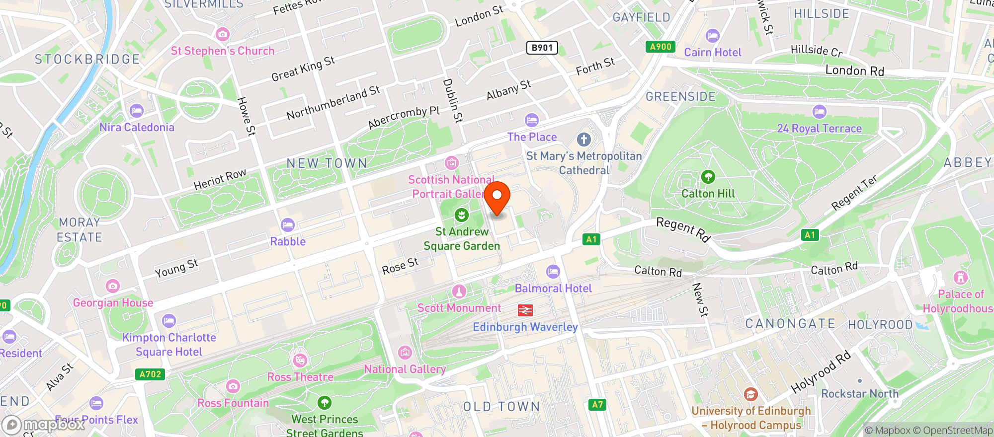 Map showing Gleneagles Townhouse