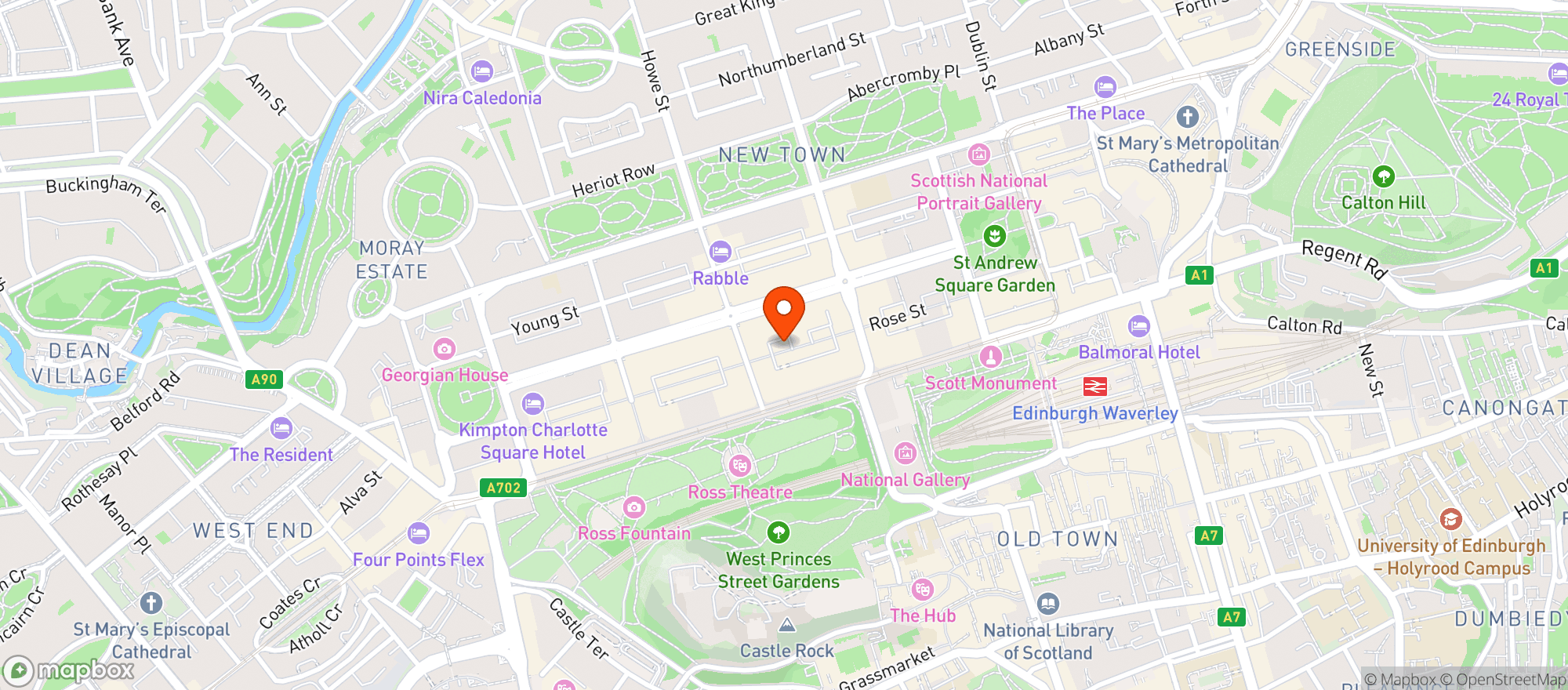 Map showing Nicholson's