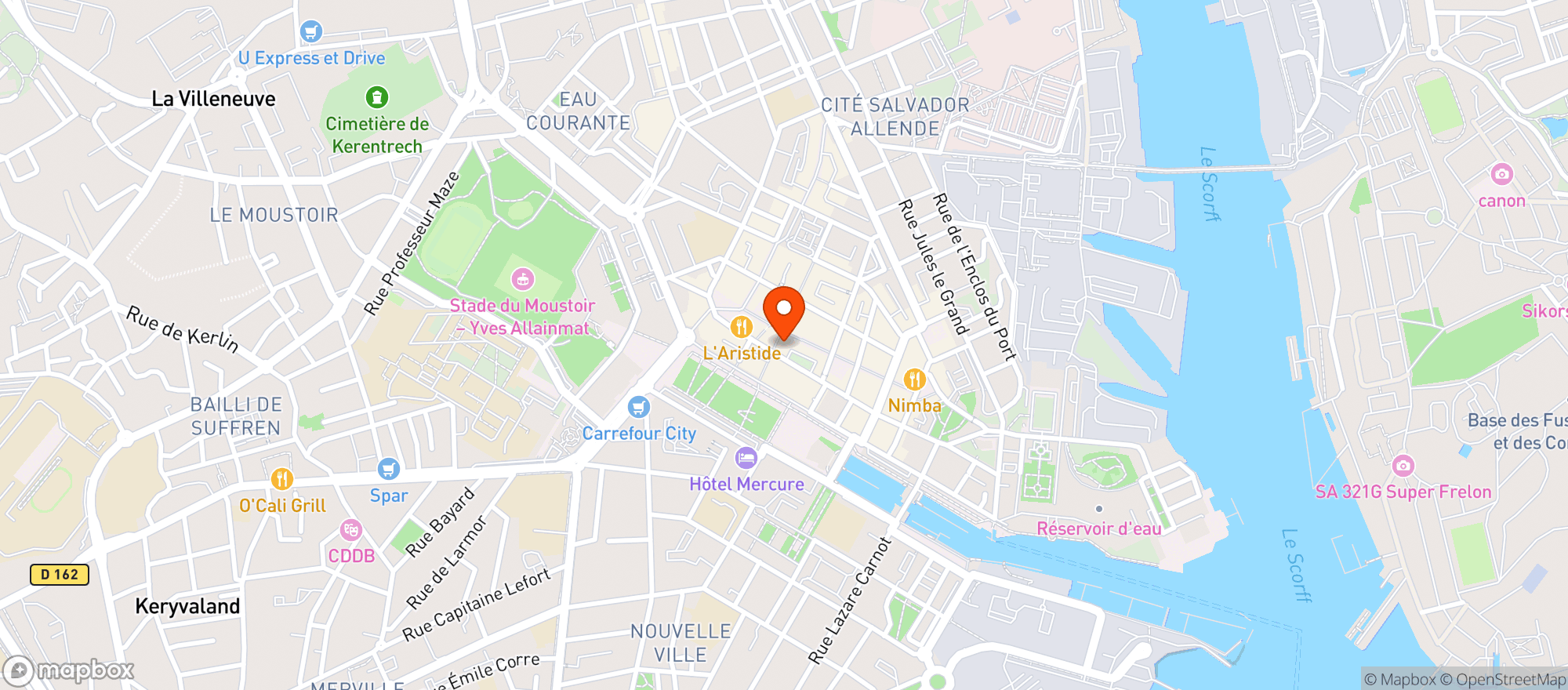 Map showing Maison Nicolas