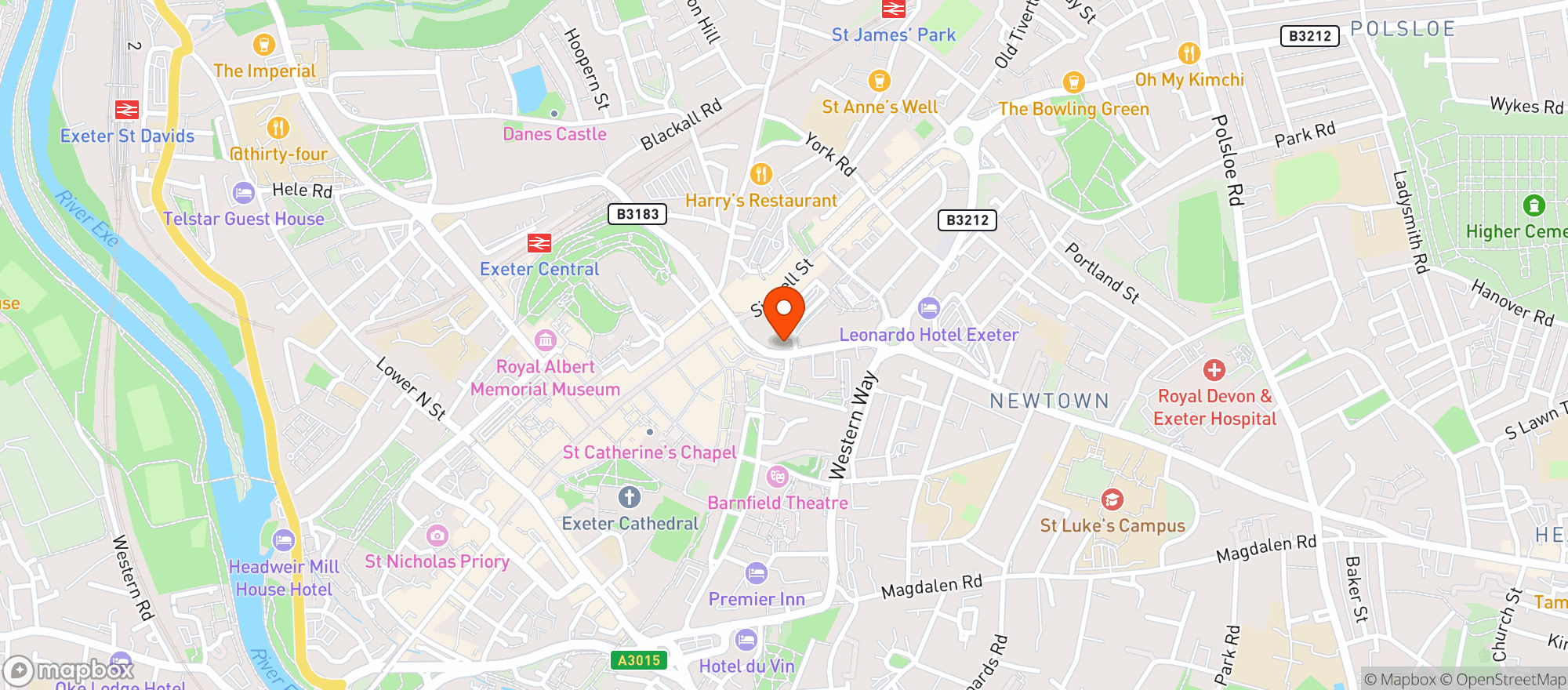 Map showing Cuckoo Bottle Shop and Taproom