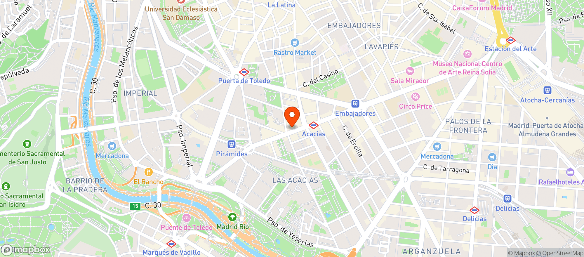 Map showing Ahorramas