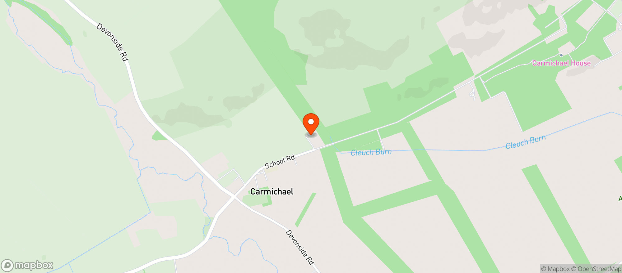 Map showing Carmichael Estate