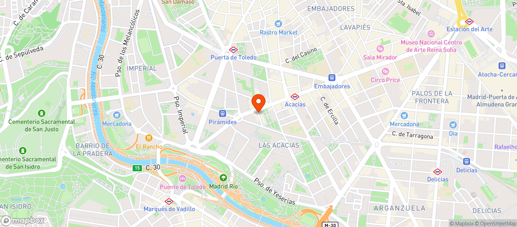 Map showing Børnin Cervecería Artesanal