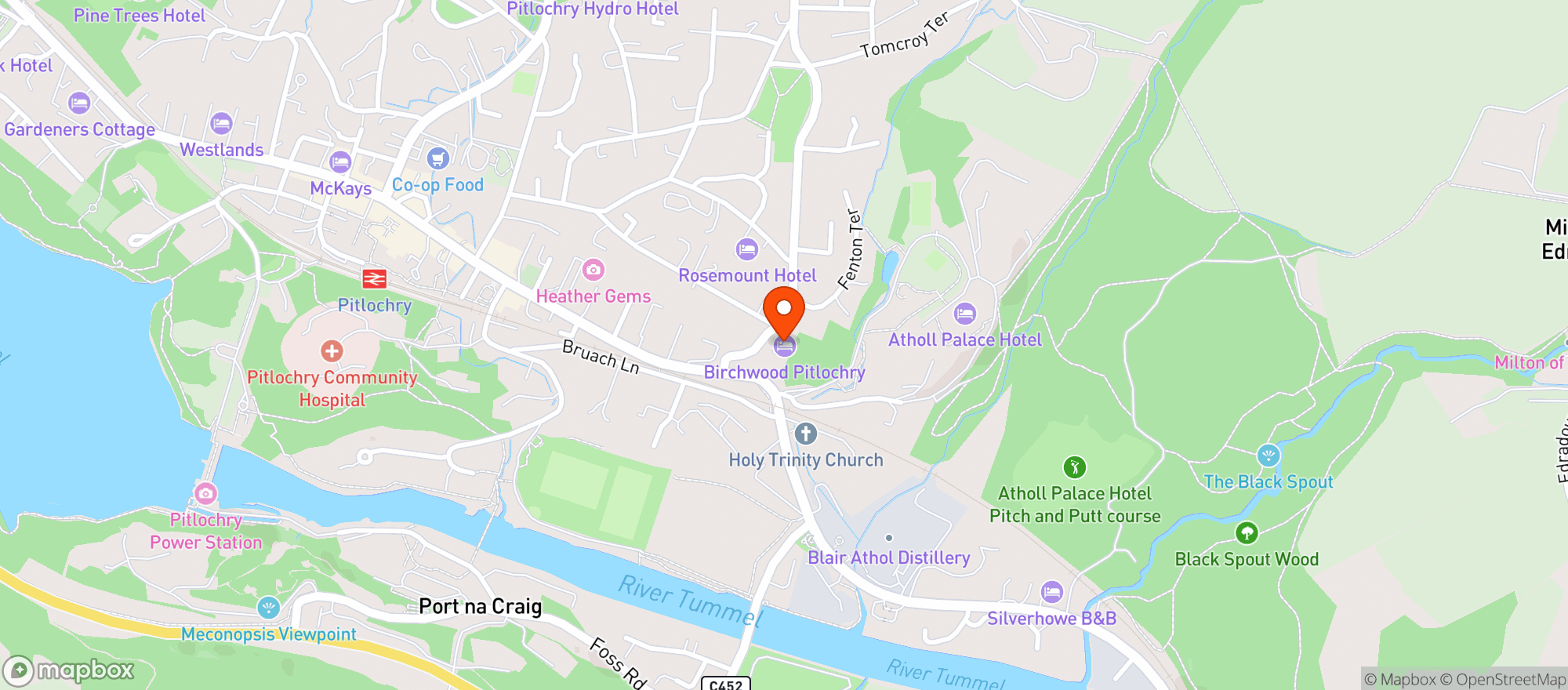 Map showing Saorsa 1875 Hotel