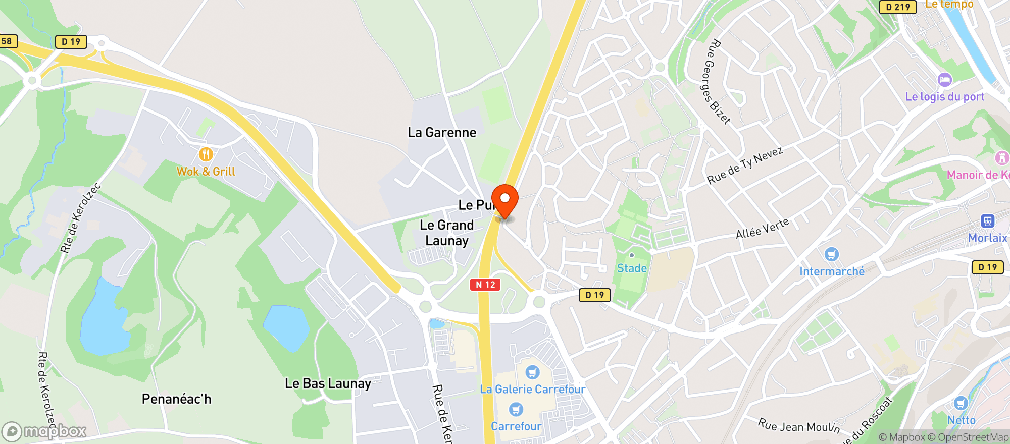 Map showing Maison Nicolas