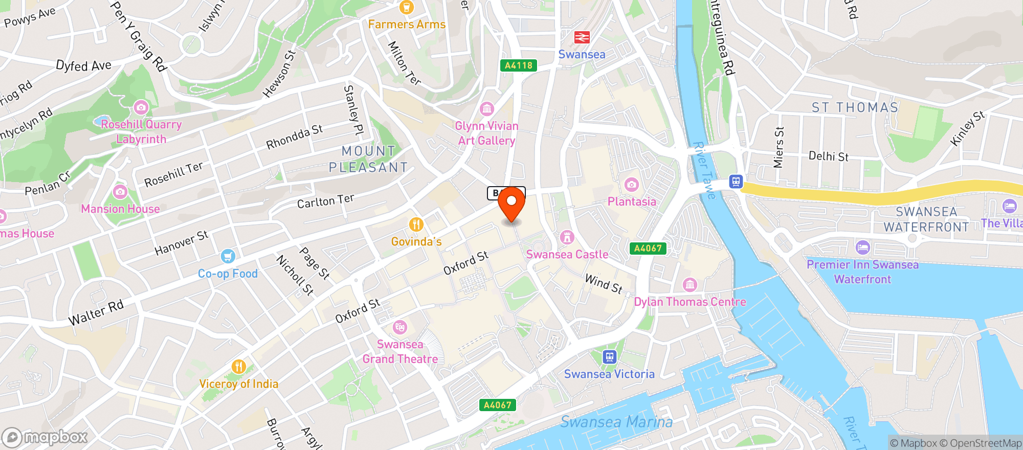 Map showing The Lighthouse Brasserie, Bar & Kitchen And Lounge