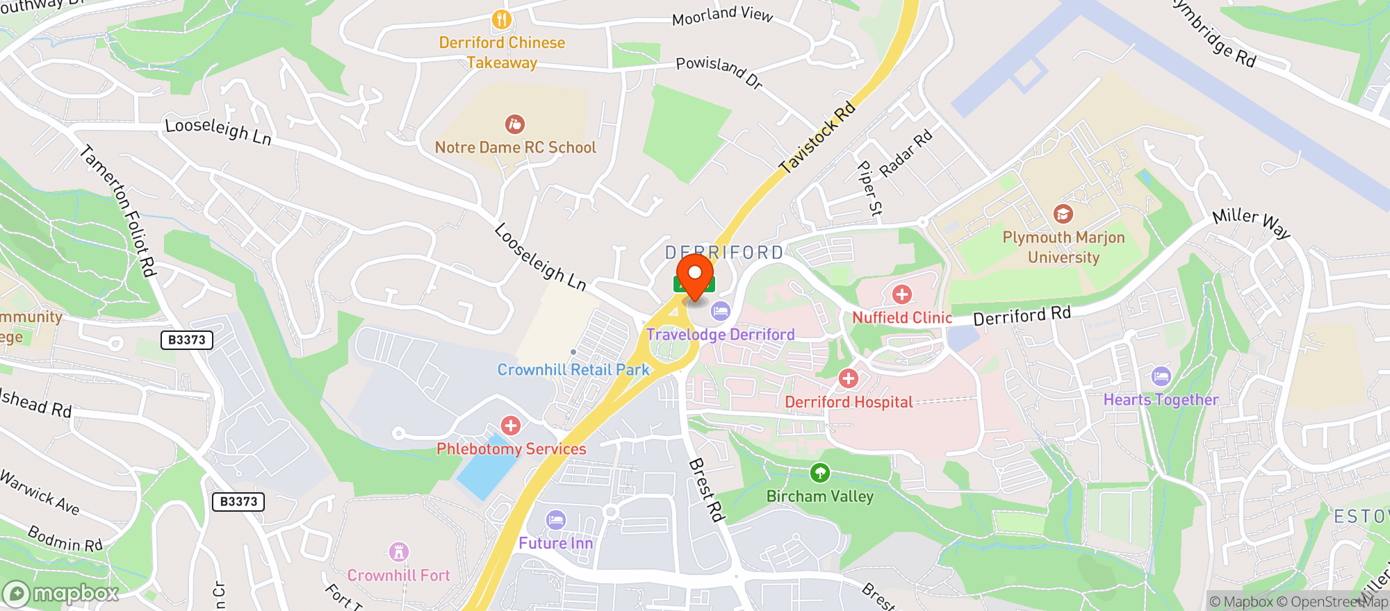 Map showing Vinatge Inns
