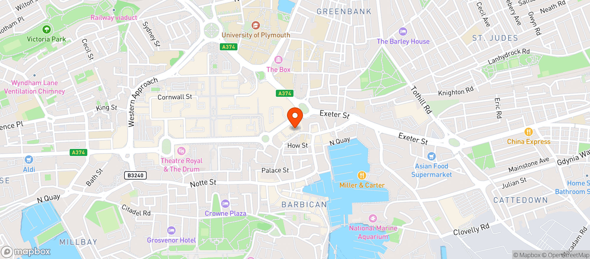 Map showing Cosy Club