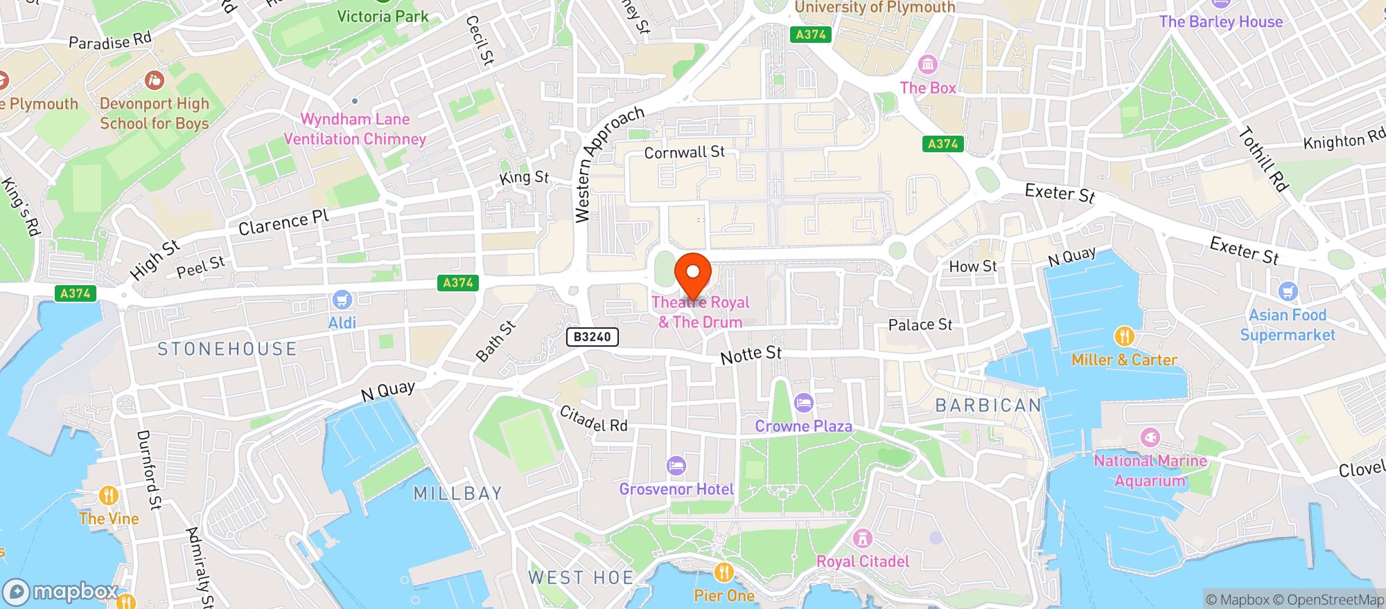 Map showing Bank