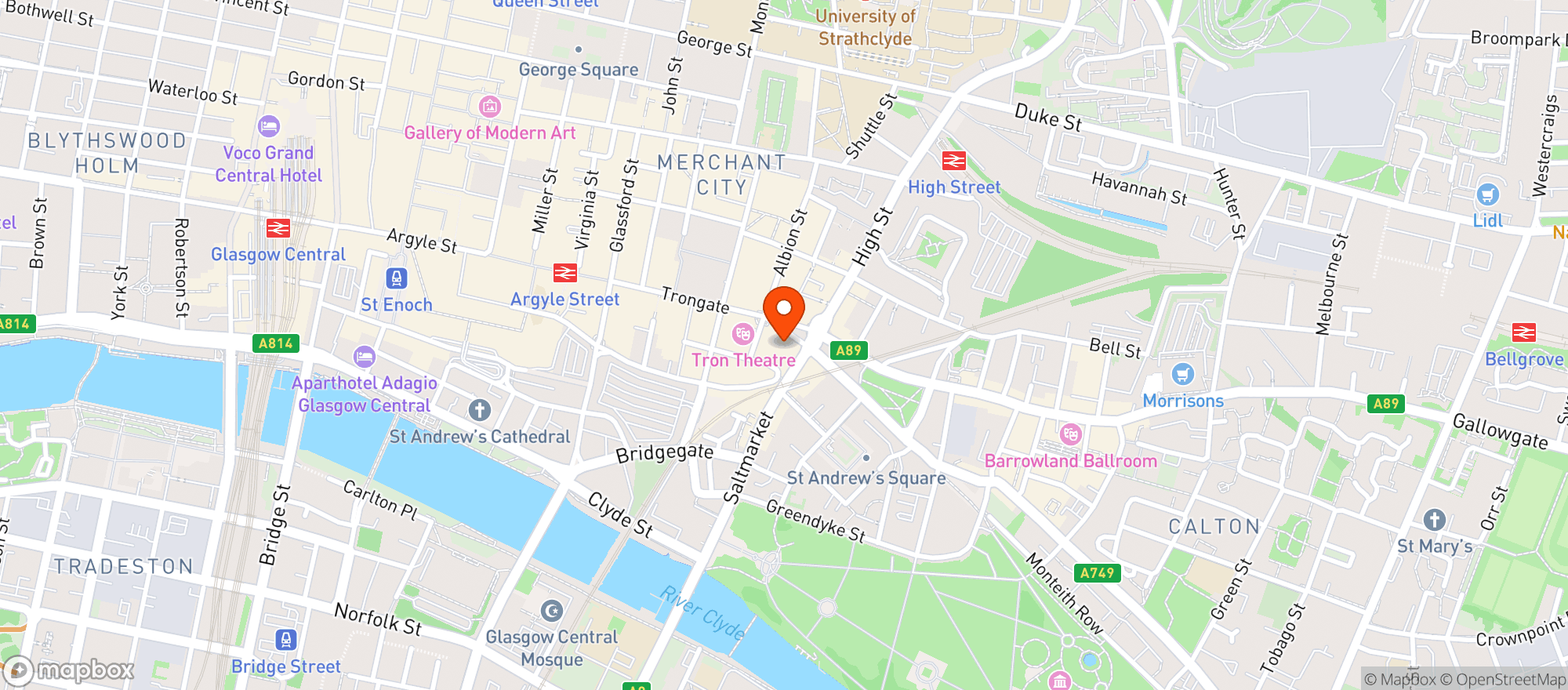 Map showing Singh Street