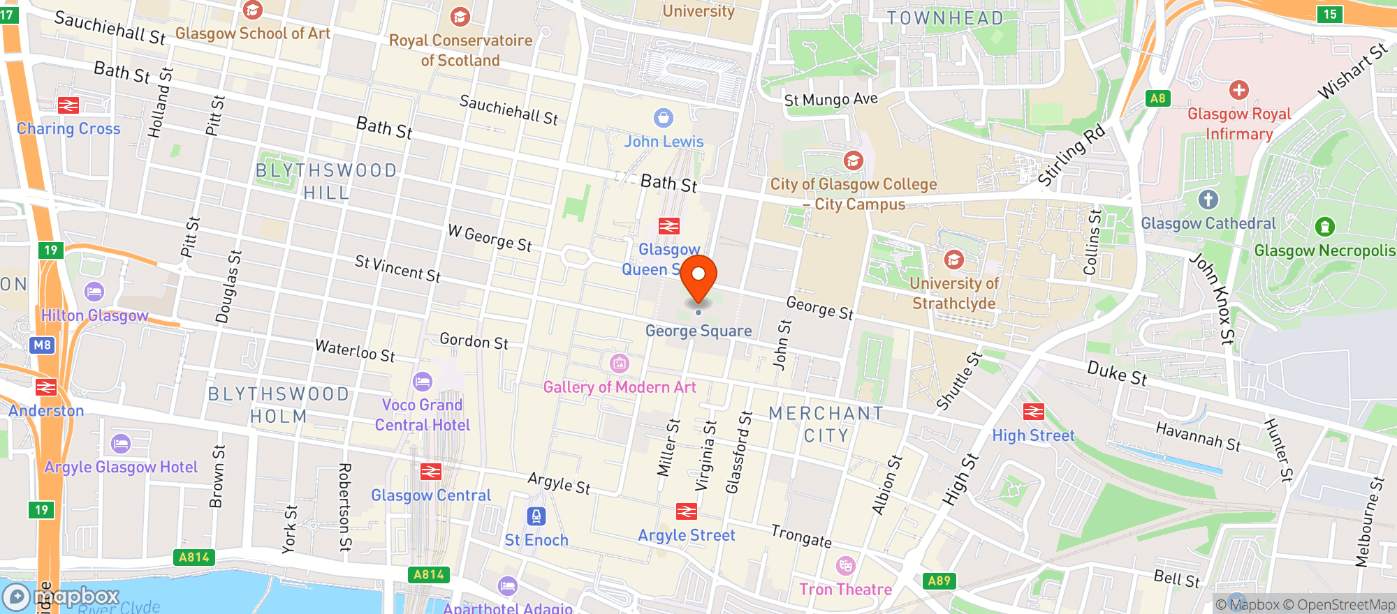 Map showing Vinatge Inns
