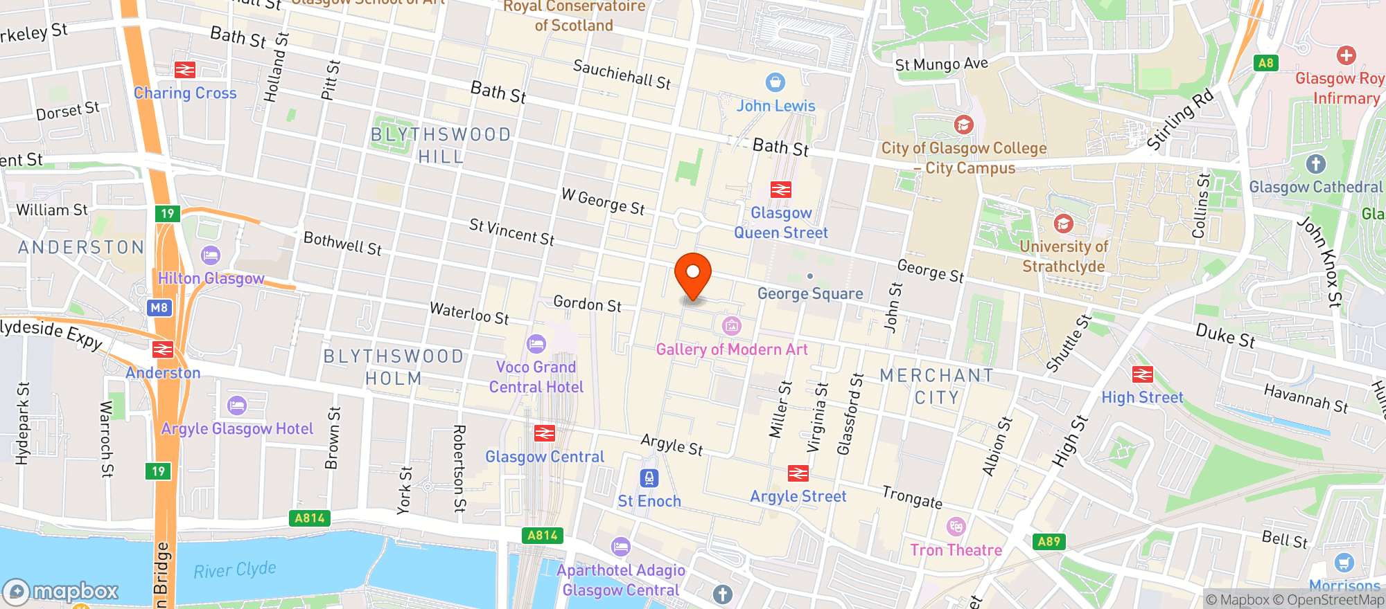 Map showing The Ivy Cobham Brasserie