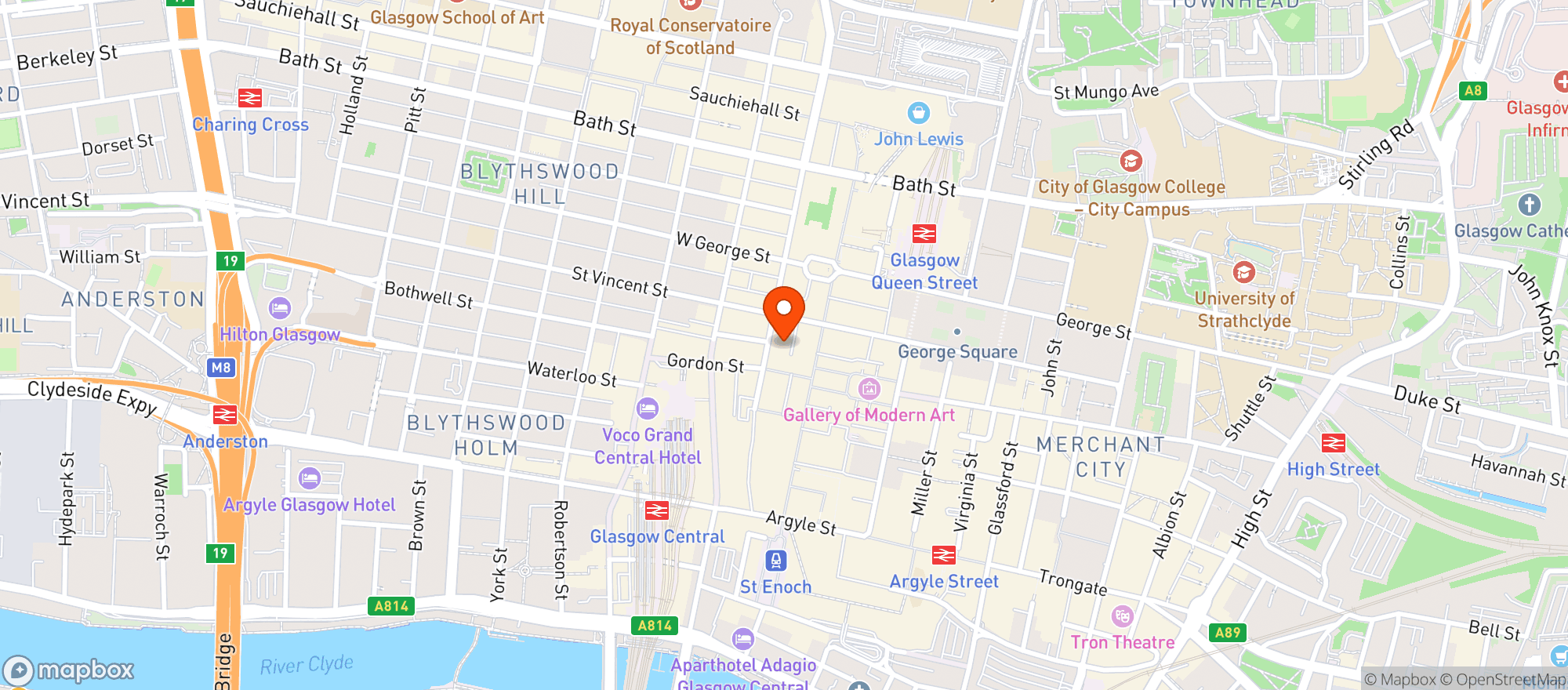 Map showing The Fox