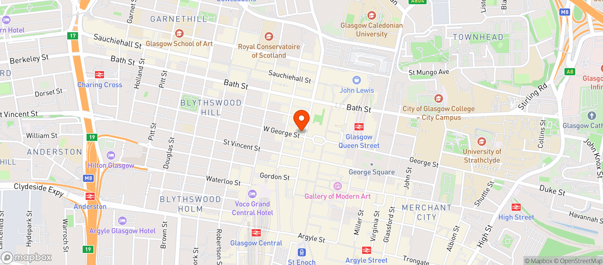 Map showing Shilling Brewing Company