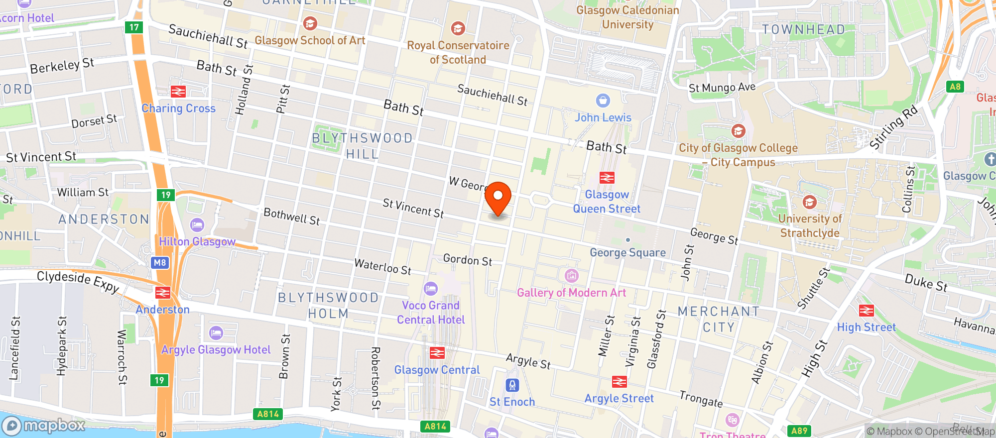 Map showing Fat Hippo