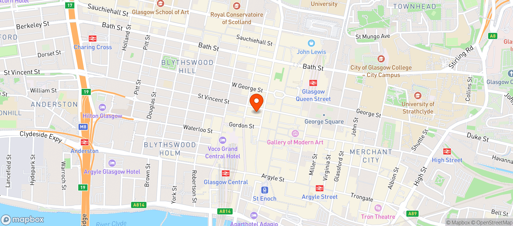Map showing Drum & Monkey