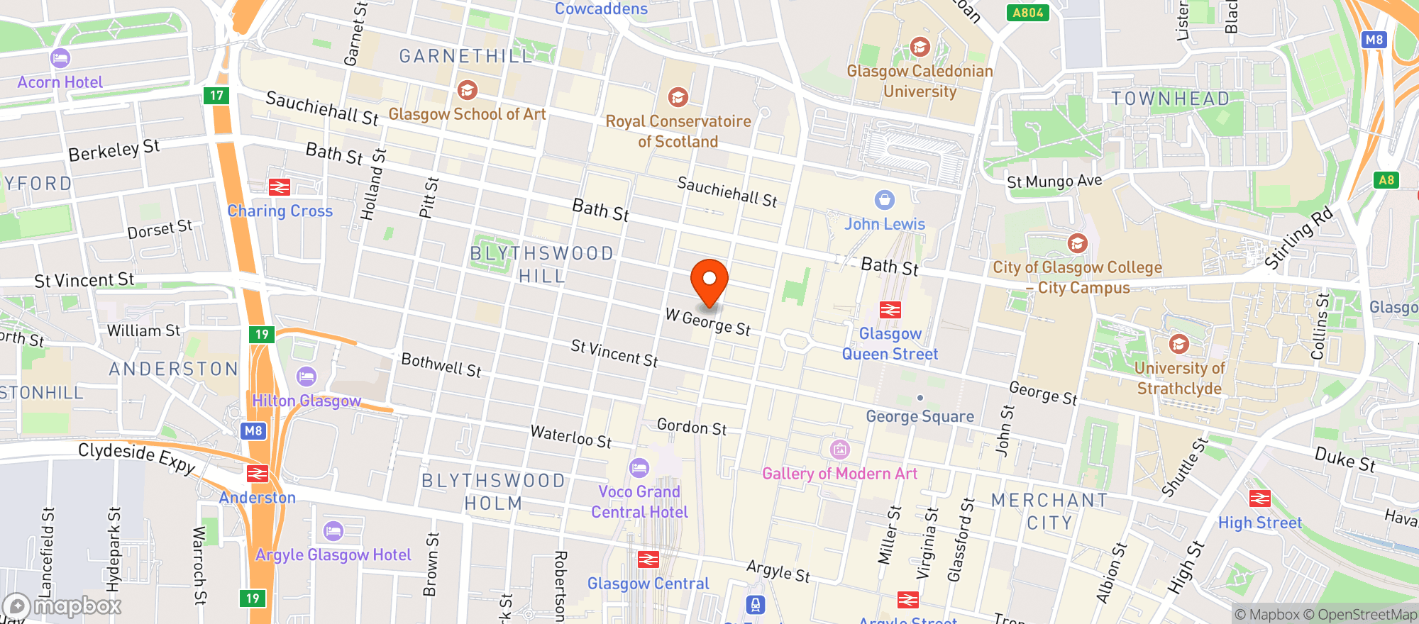Map showing The Merchant
