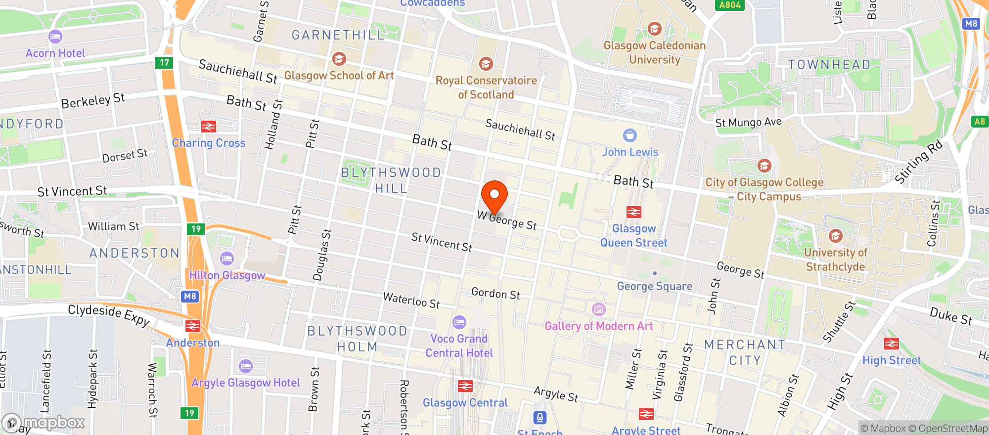 Map showing The Society Room (wetherspoon)