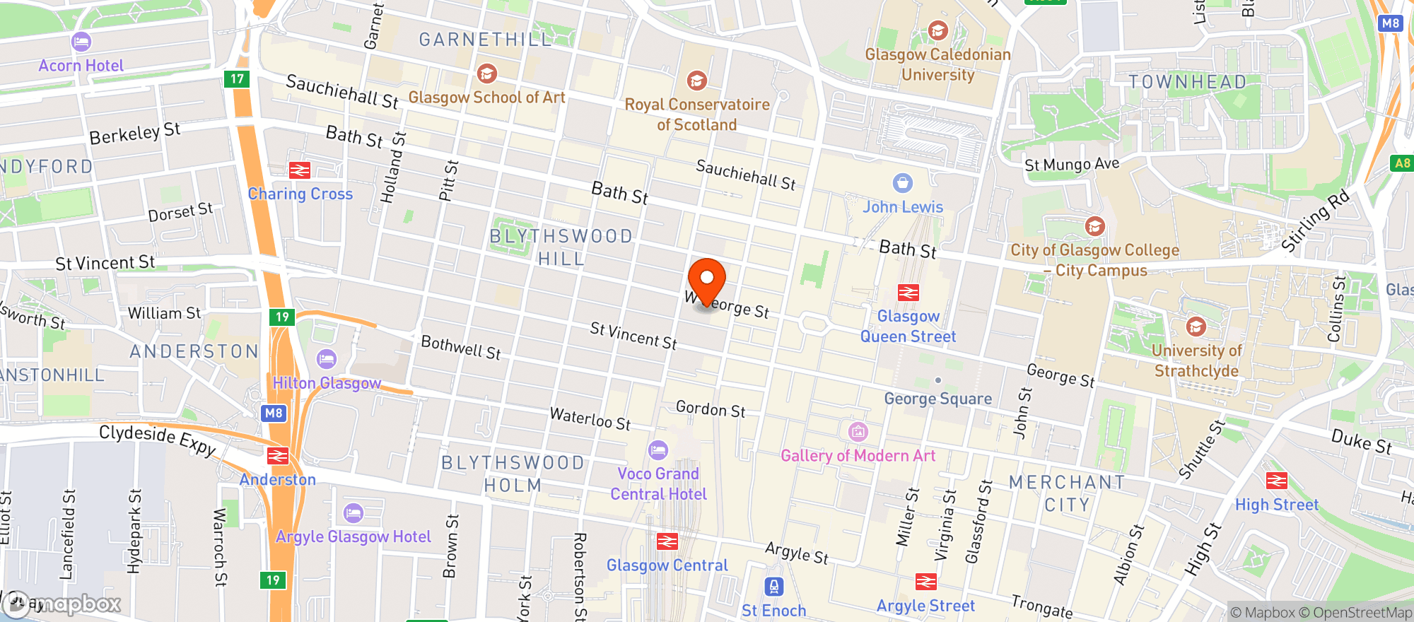 Map showing Blue Dog