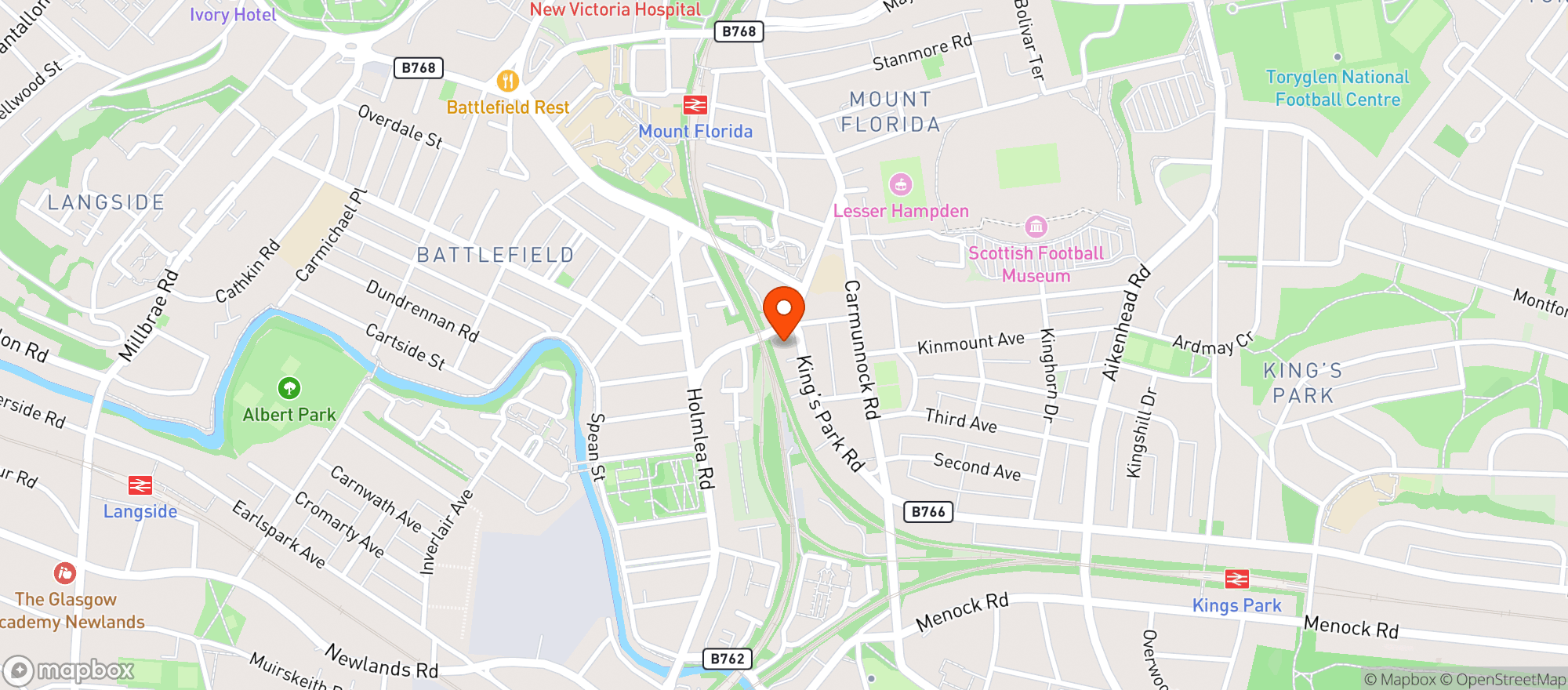 Map showing The Clockwork Cocktail Company