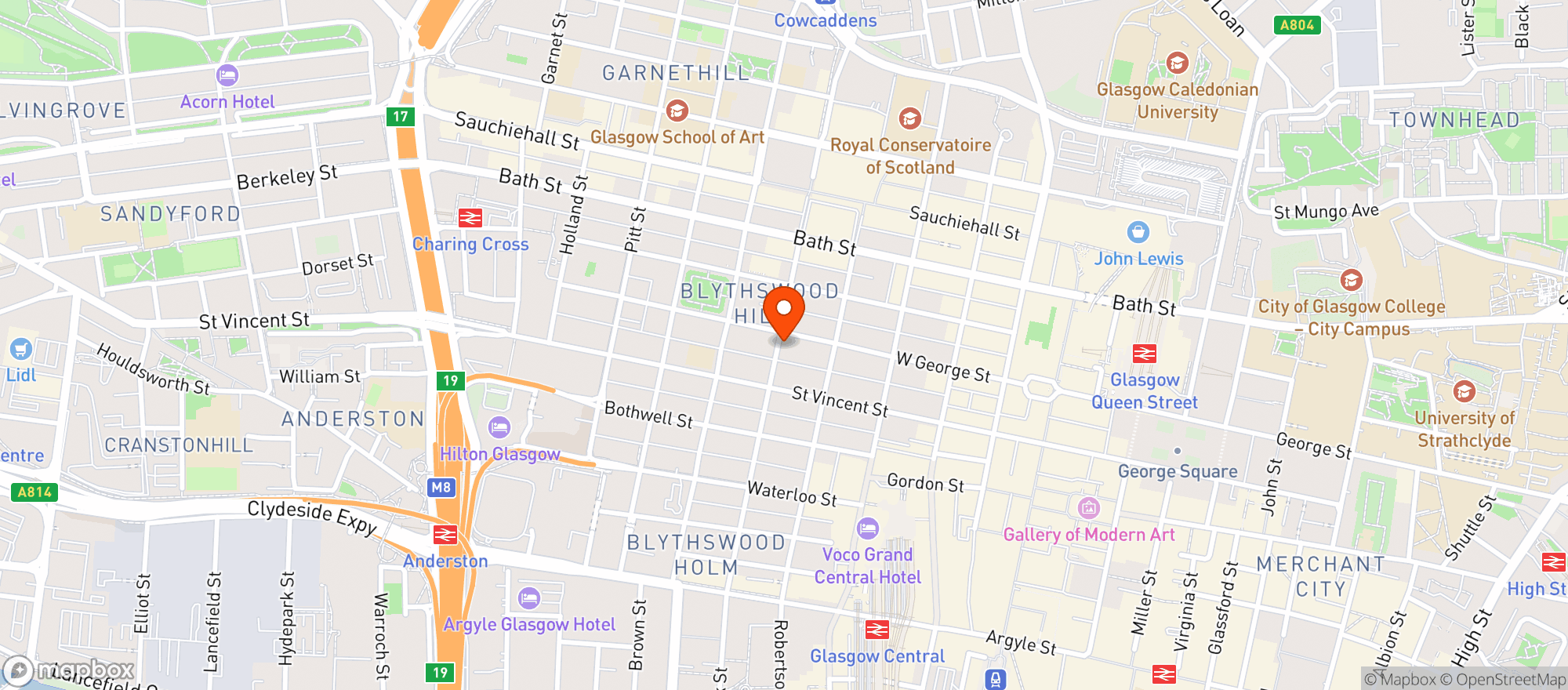 Map showing Gamba