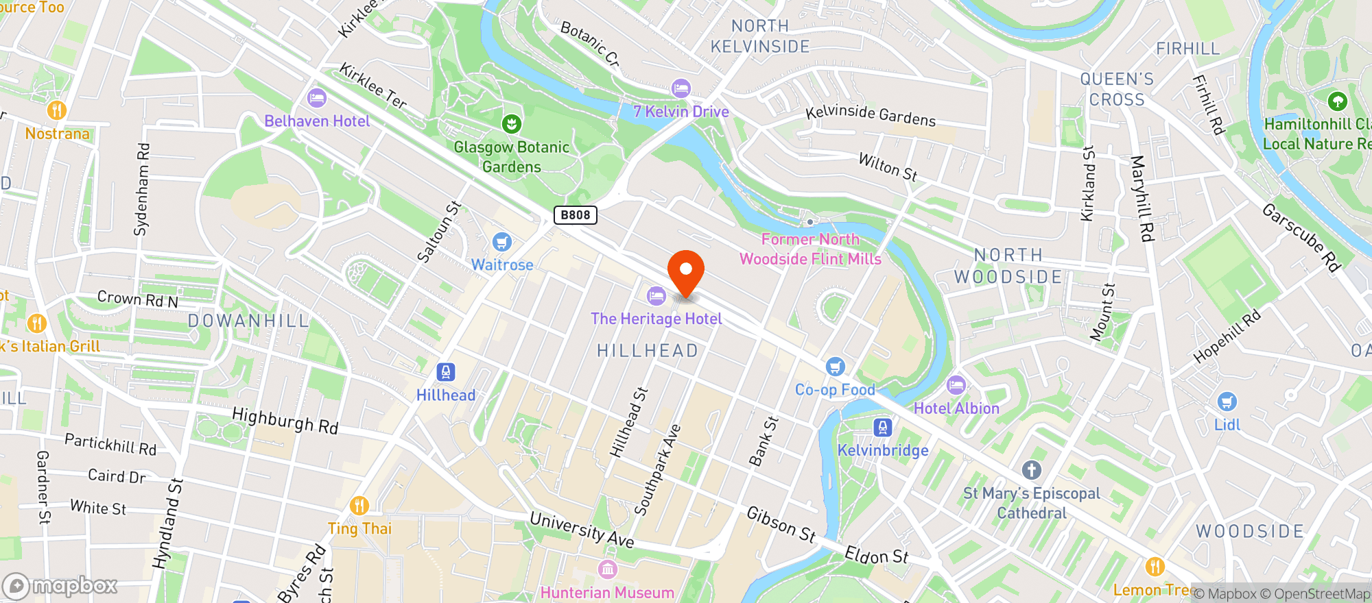 Map showing The Belle