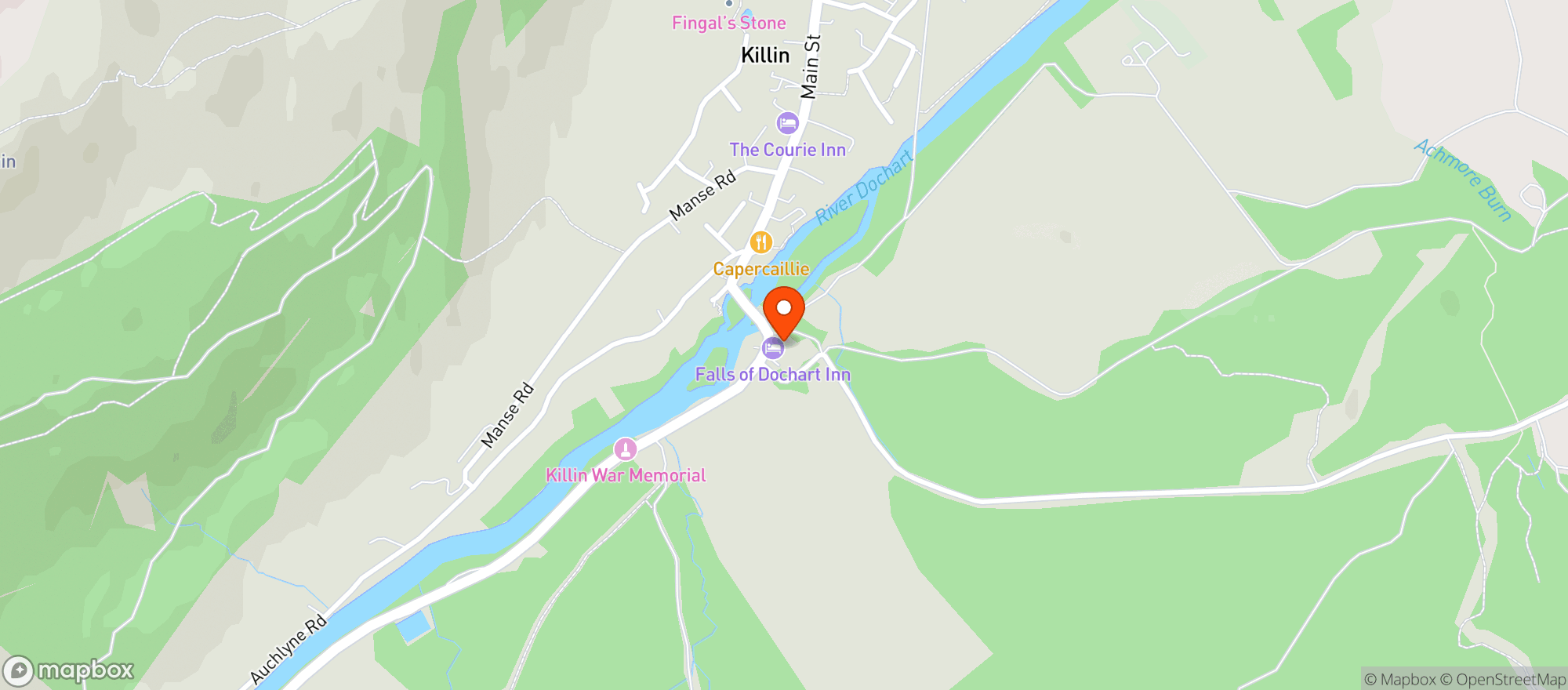 Map showing FALLS OF DOCHART
