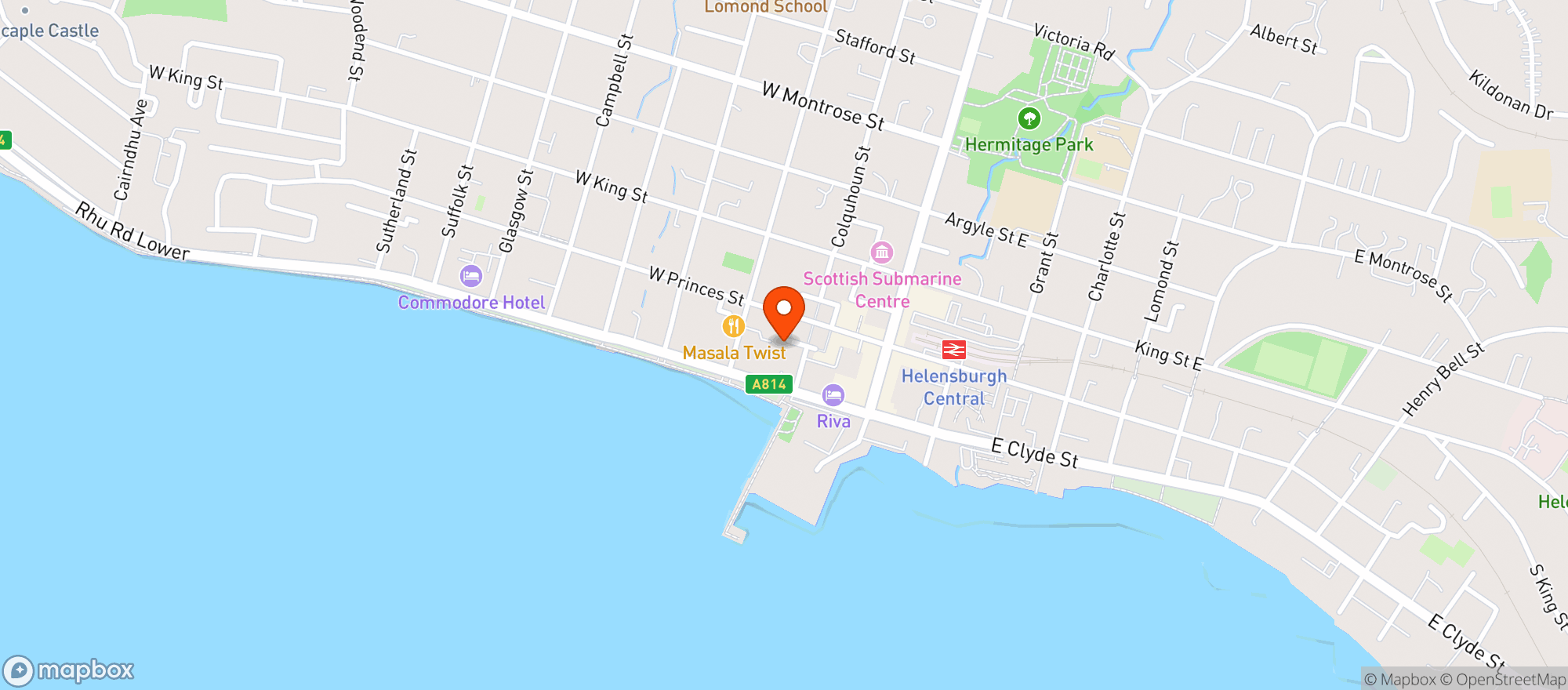 Map showing La Jupe